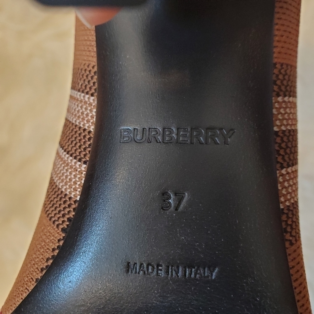 Burberry Ally 85mm Woven Check Pumps sz. 7 - Picture 11 of 13